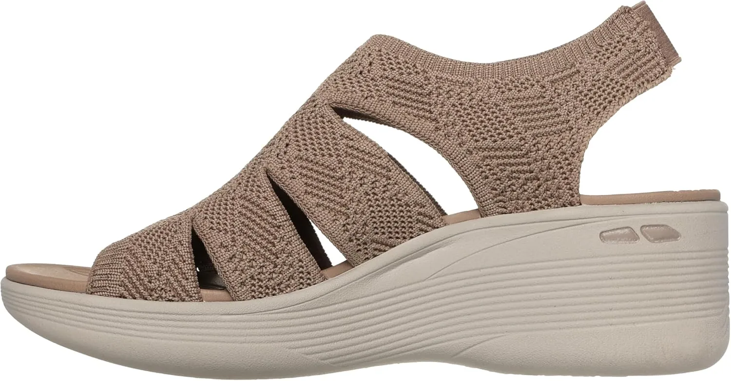 Skechers Women's Pier-lite-Memory Maker Wedge Sandal