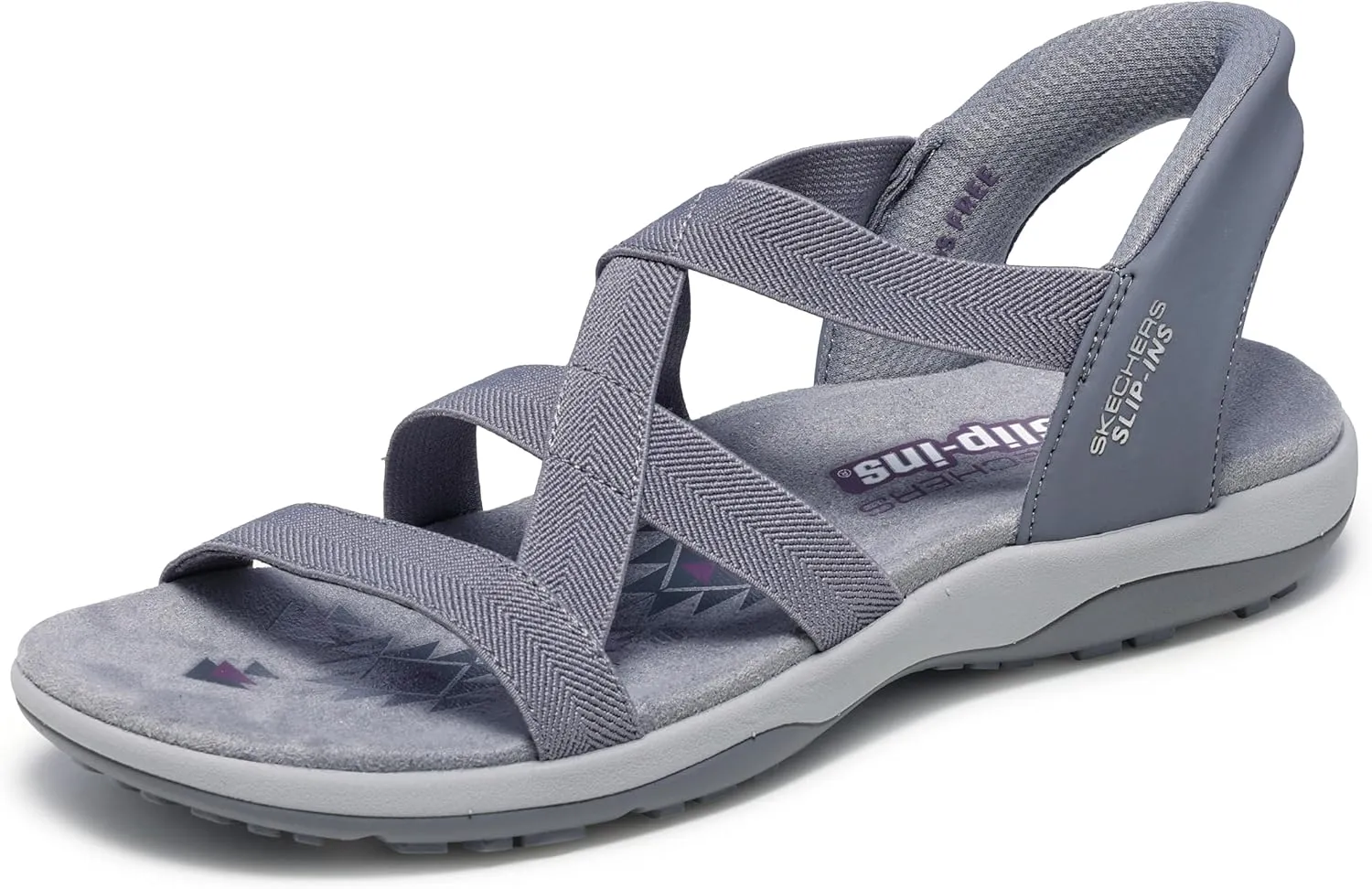Skechers Women's Reggae Slim-Stretch Flex Hands Free Slip-ins Sandal