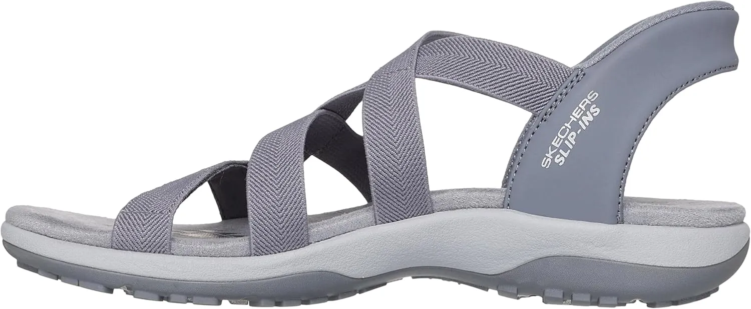 Skechers Women's Reggae Slim-Stretch Flex Hands Free Slip-ins Sandal