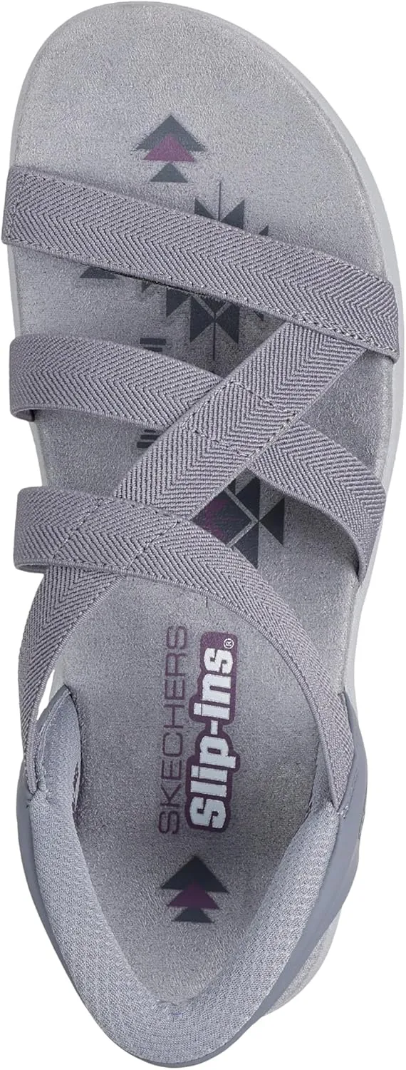 Skechers Women's Reggae Slim-Stretch Flex Hands Free Slip-ins Sandal
