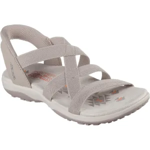 Skechers Women's Reggae Slim Stretch Flex Sandal in Taupe