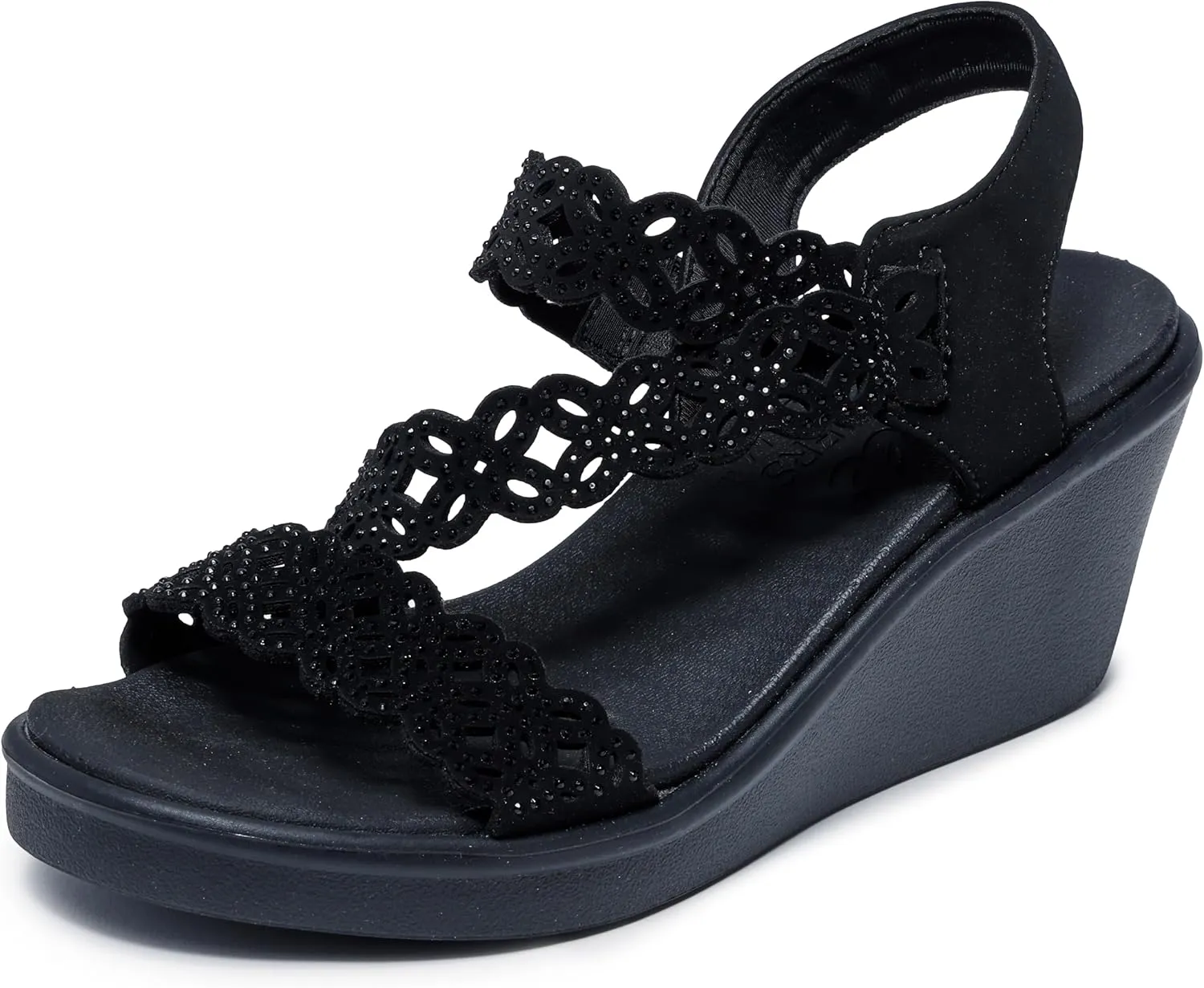 Skechers Women's Rumble on-Sassier DayZ Wedge Sandal