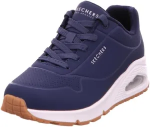 Skechers womens Skecher Street Women's Uno - Stand on Air Sneaker, Navy, 6 US