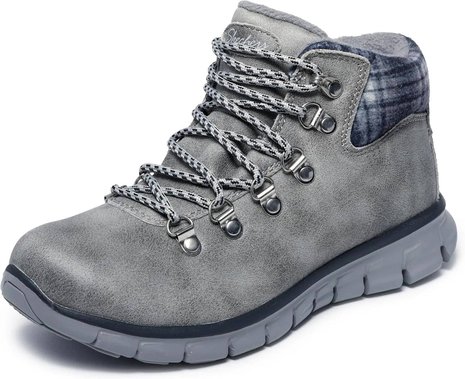Skechers Women's Synergy-Plaid Mood Ankle Boot