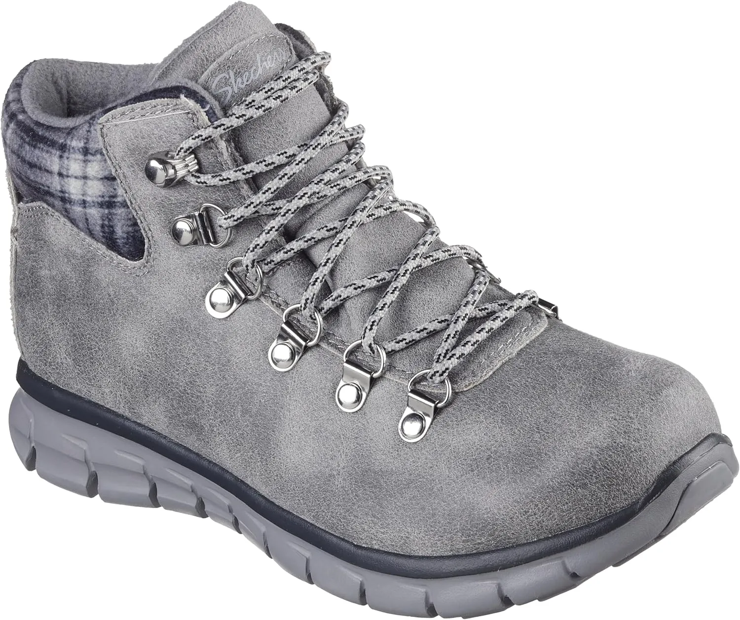 Skechers Women's Synergy-Plaid Mood Ankle Boot