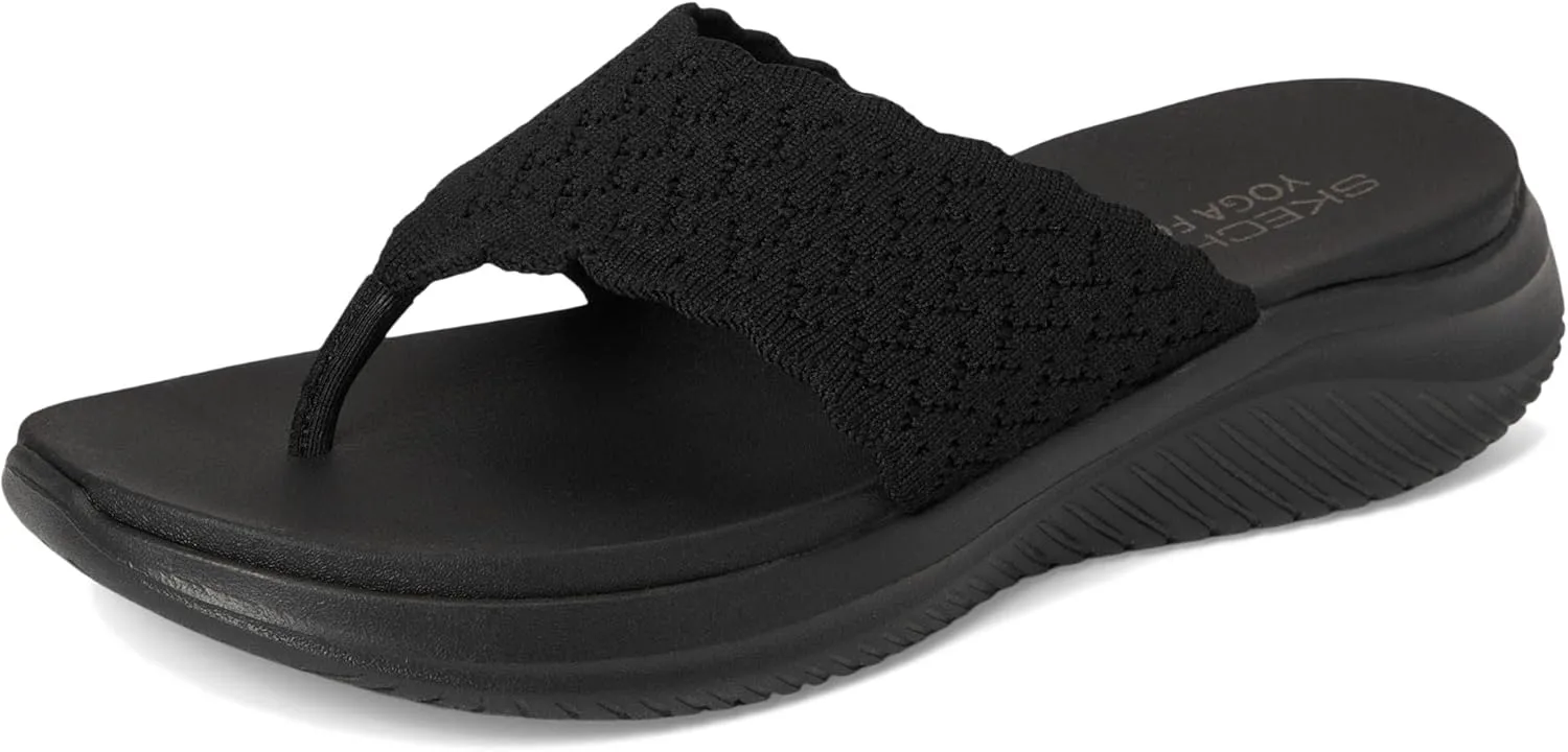 Skechers Women's Ultra Flex 3.0-Ryhthm Waves Flip-Flop