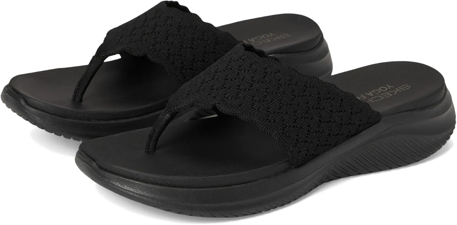 Skechers Women's Ultra Flex 3.0-Ryhthm Waves Flip-Flop