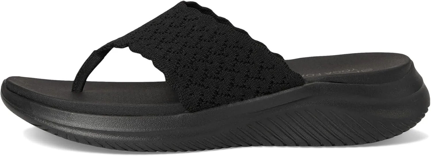 Skechers Women's Ultra Flex 3.0-Ryhthm Waves Flip-Flop