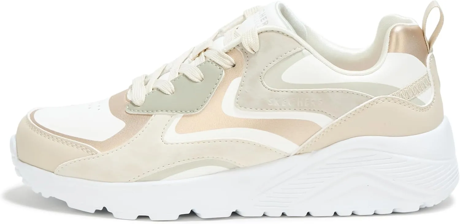 SKECHERS Women's Uno Lite-Metallic Blast Sneaker