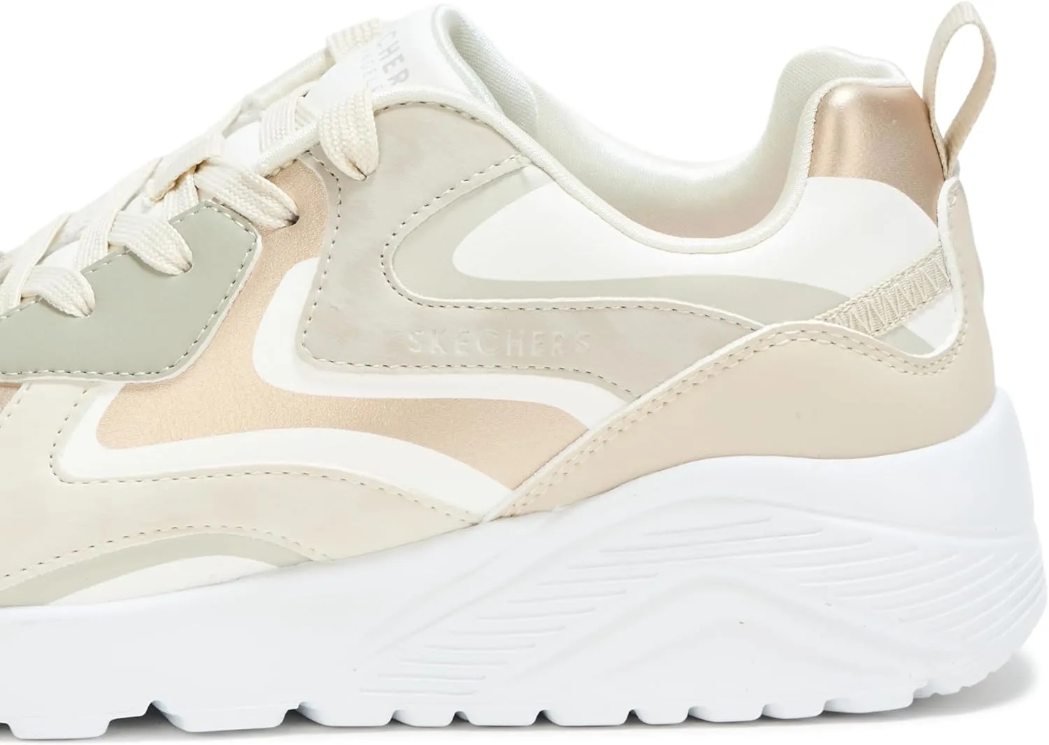 SKECHERS Women's Uno Lite-Metallic Blast Sneaker