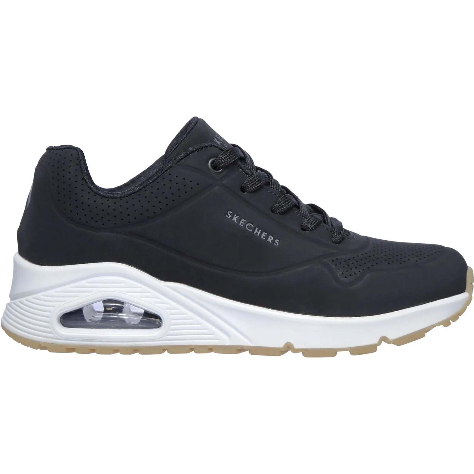 Skechers Women's Uno Stand On Air Sports Shoes in Black