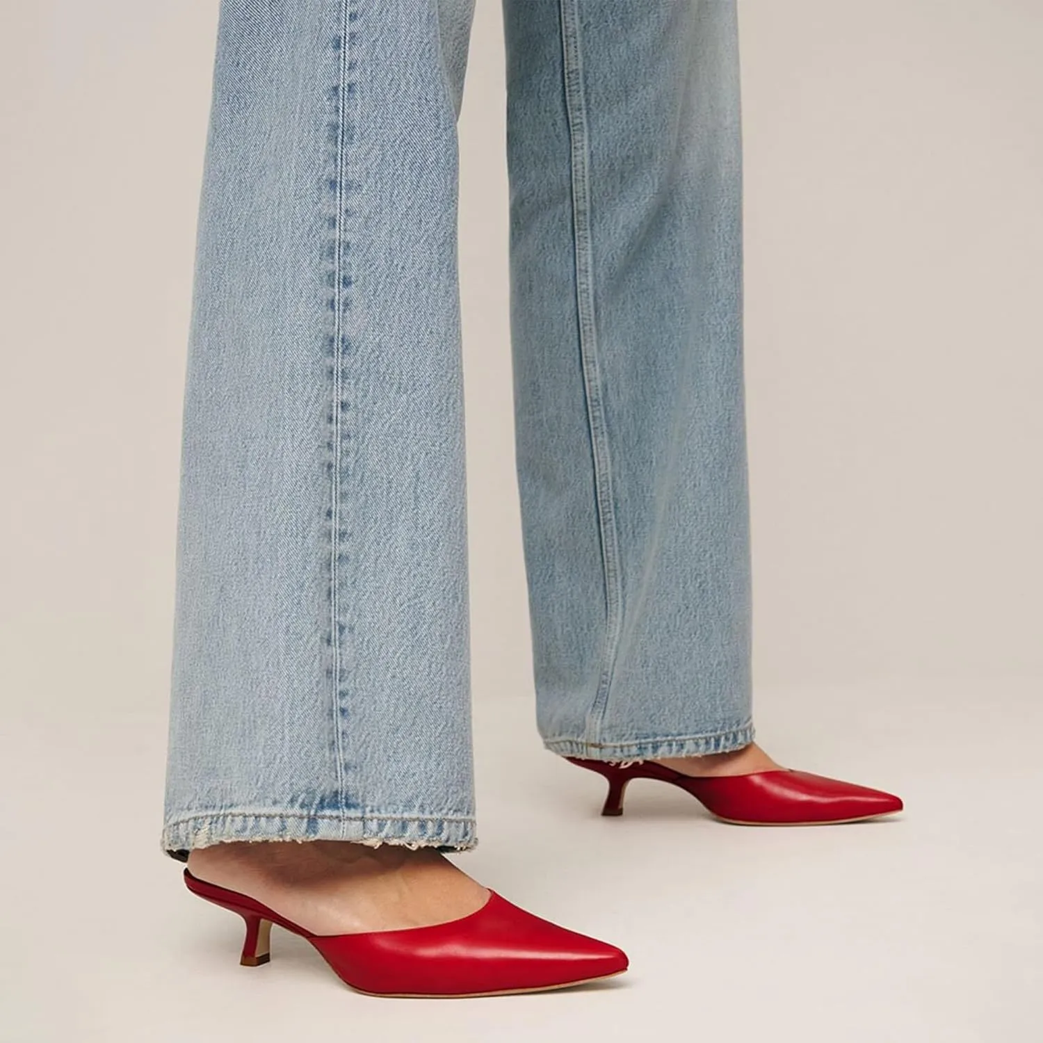 Slippers for Women Women Kitten Heels Mules Closed Pointed Toe Slip on Backless Stiletto Slingback Heels Dress Pumps Shoes
