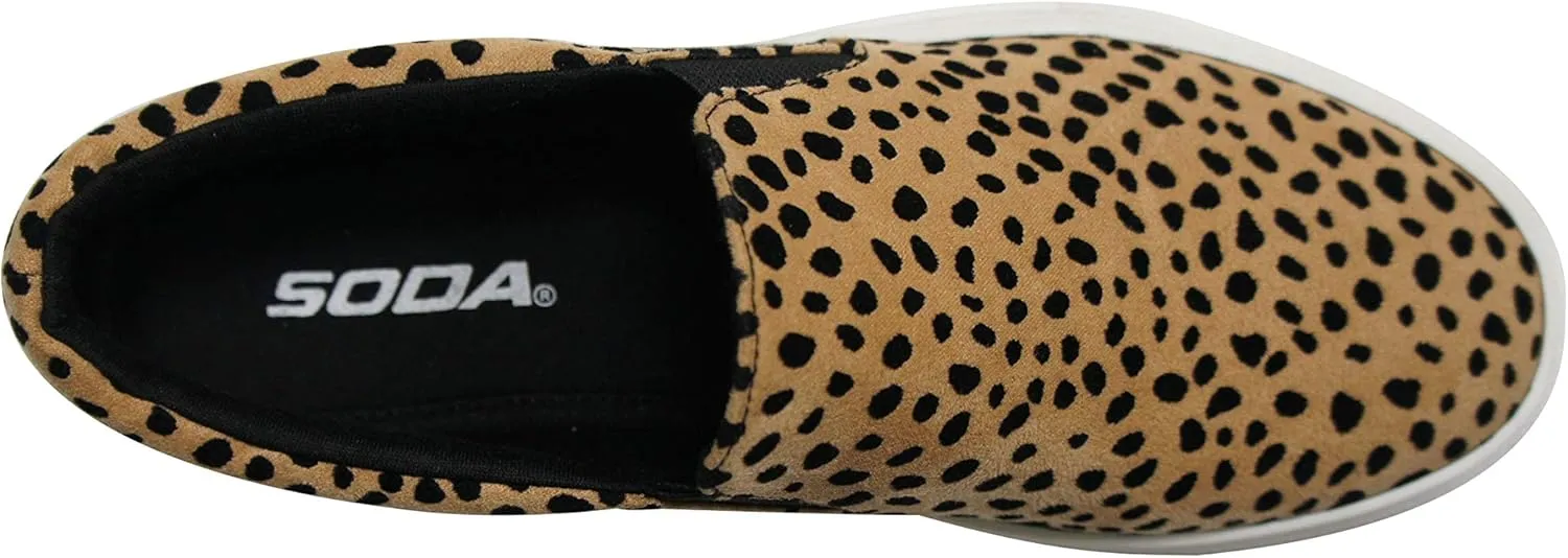 Soda Hike Trendyfashion ~ Slip On Double Layer Foam Padded Cushion Sock Fashion Sneakers
