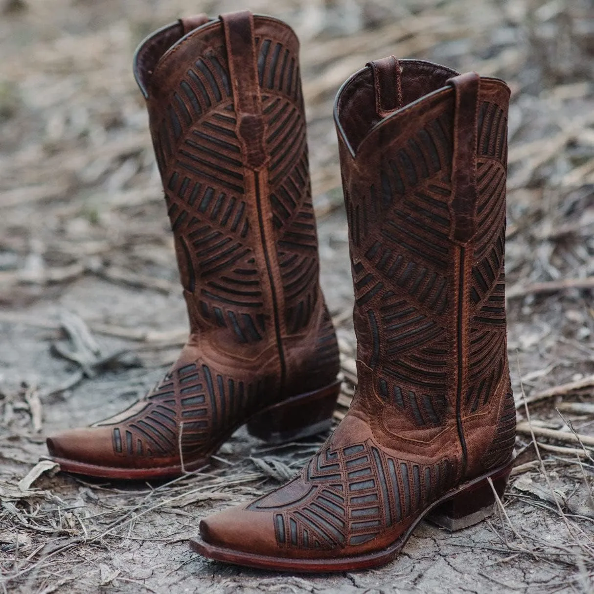 Soto Boots Womens Inlay Cowgirl Boots M50048