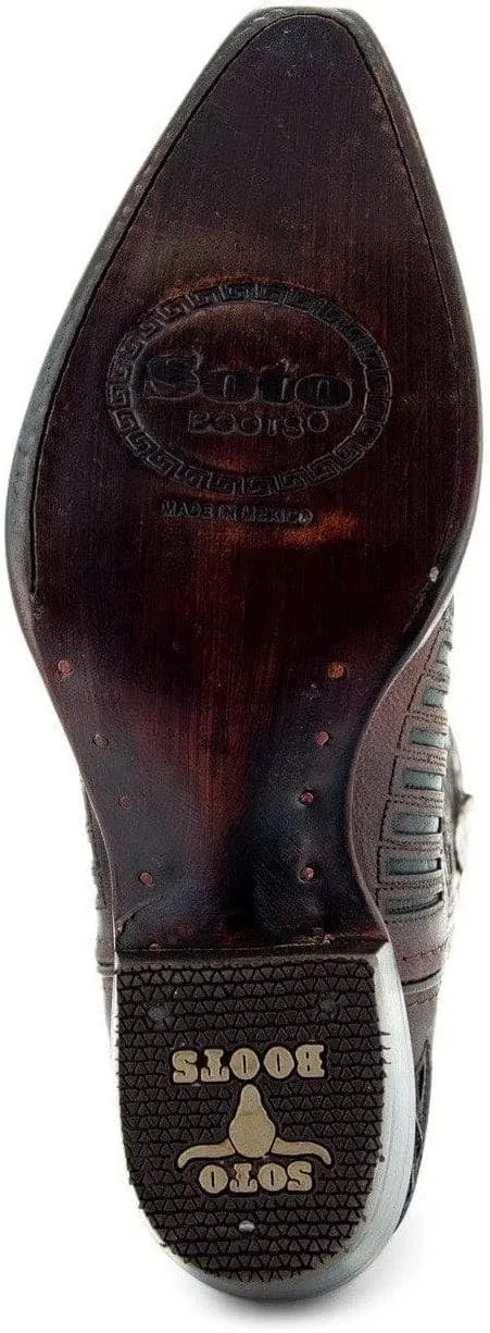 Soto Boots Womens Inlay Cowgirl Boots M50048