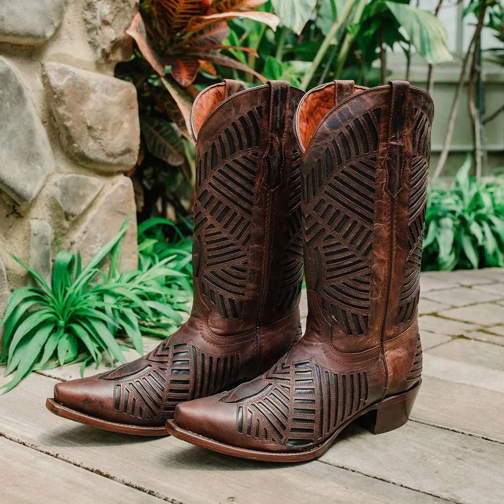 Soto Boots Womens Inlay Cowgirl Boots M50048