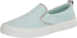 Sperry Women's Crest Twin Gore Sneaker, Blue Glass Linen, 6.5
