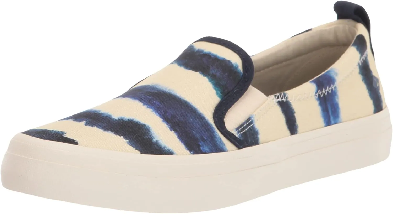 Sperry Women's Crest Twin Gore Sneaker, Navy TIE DYE, 7