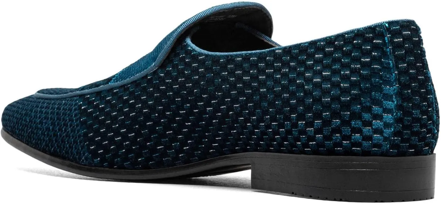 STACY ADAMS Men's Shapshaw Velour Slip on Loafer
