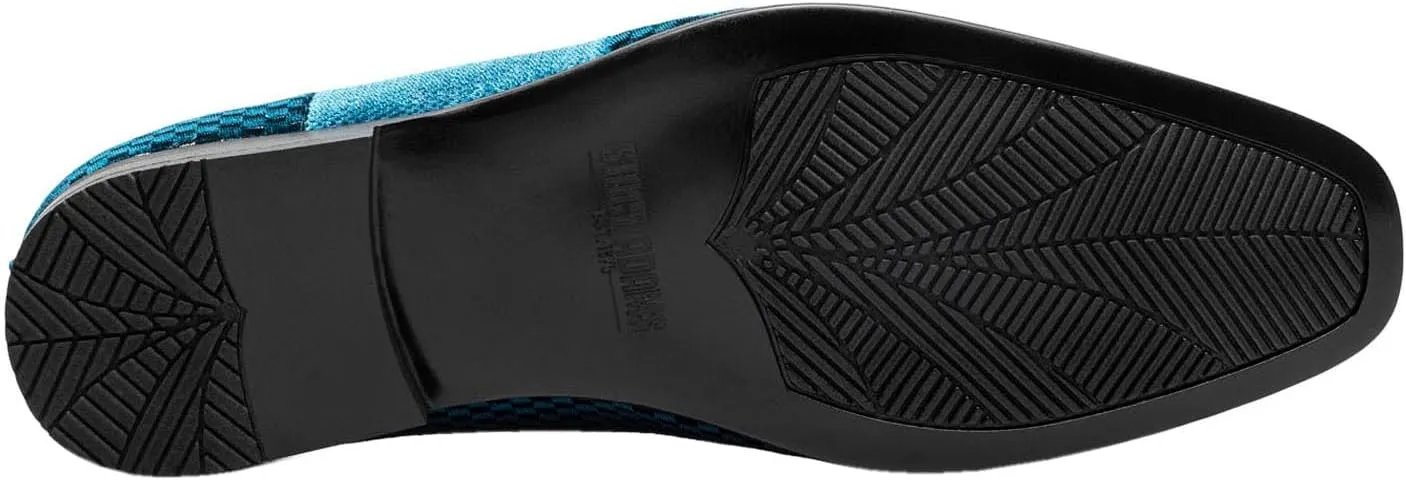 STACY ADAMS Men's Shapshaw Velour Slip on Loafer