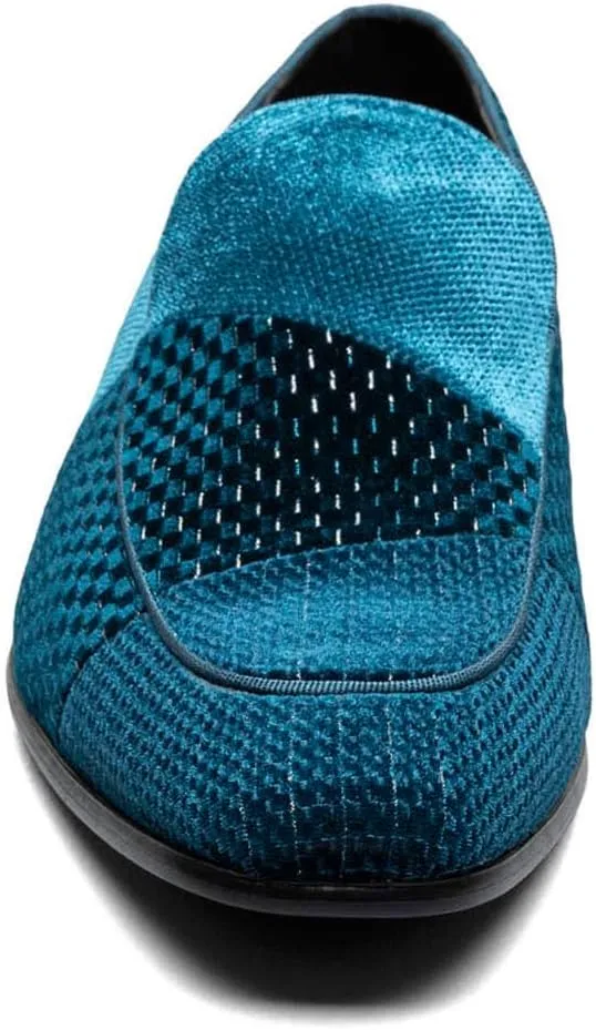 STACY ADAMS Men's Shapshaw Velour Slip on Loafer