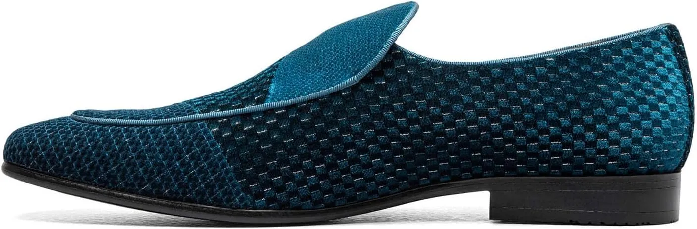 STACY ADAMS Men's Shapshaw Velour Slip on Loafer