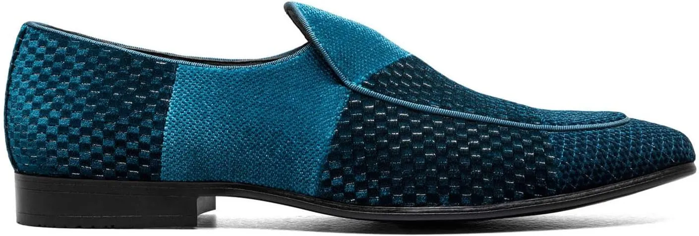 STACY ADAMS Men's Shapshaw Velour Slip on Loafer