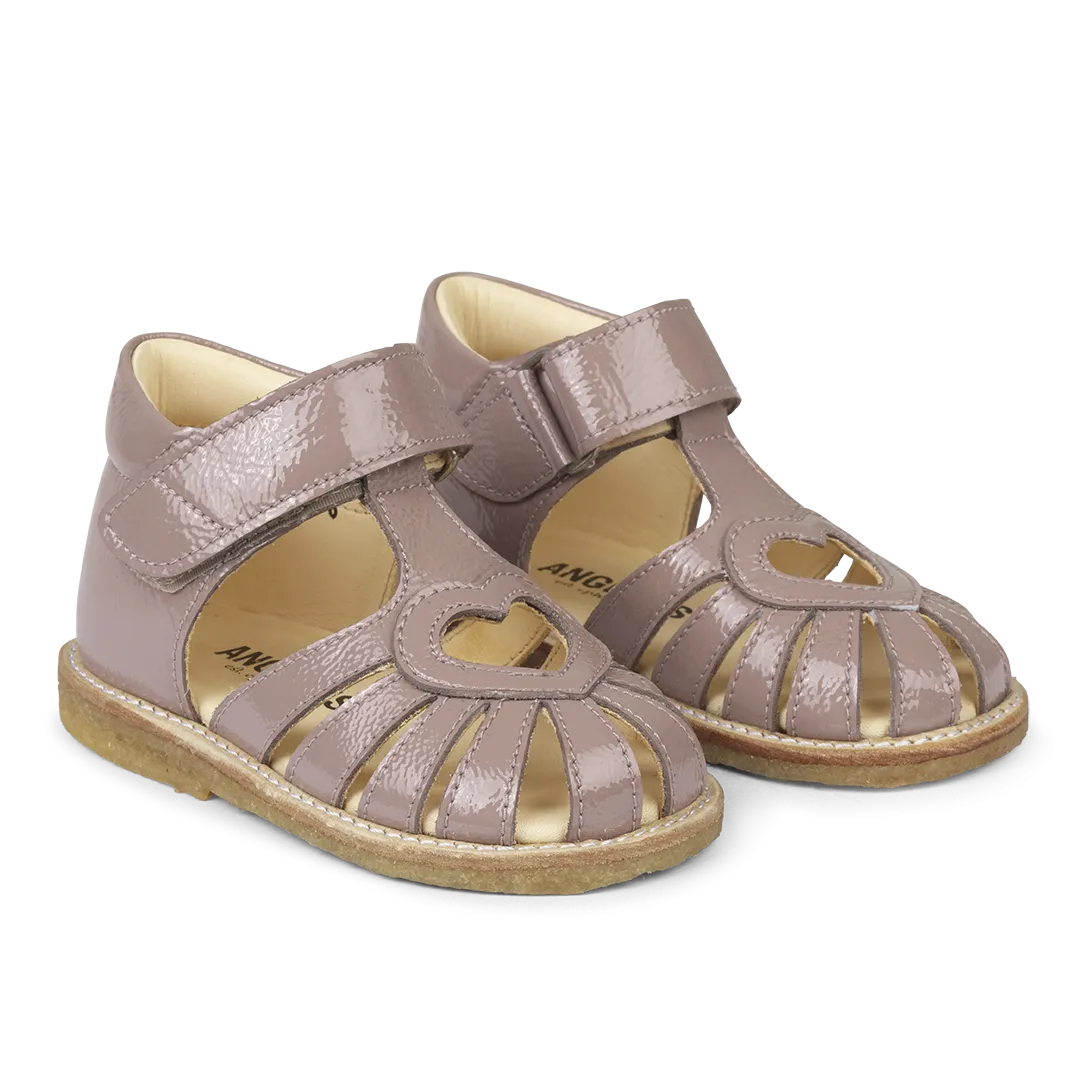 Starter heart sandal with velcro closure