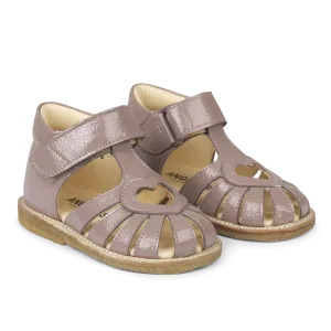 Starter heart sandal with velcro closure