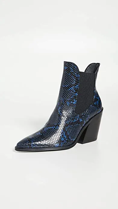 Steven Women's Gail Booties, Blue Multi, 7 Medium US