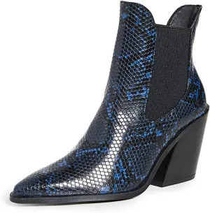 Steven Women's Gail Booties, Blue Multi, 7 Medium US
