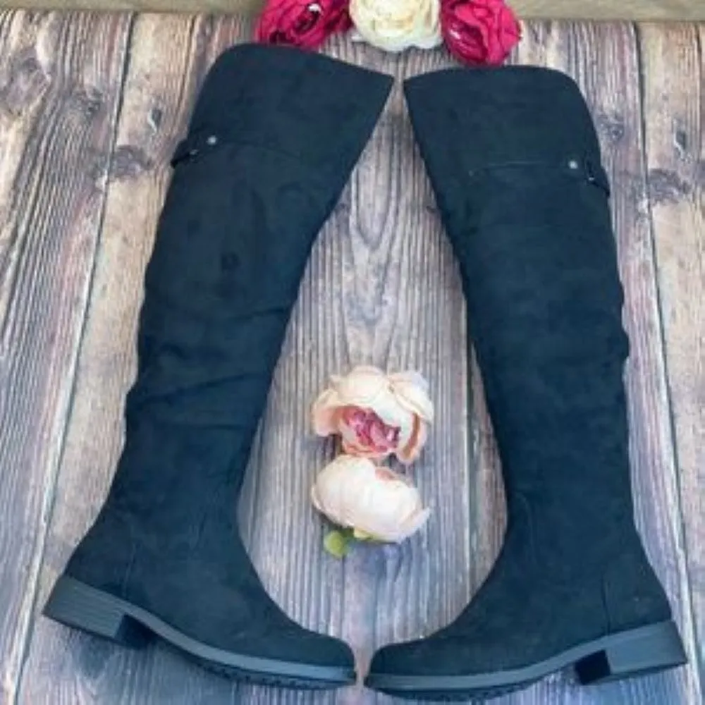 Sun   Stone Black  Over-The-Knee Allicce Boots 5