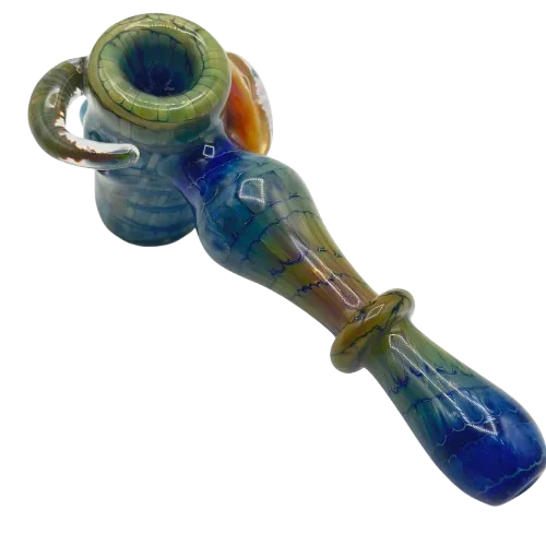 Thick Nick Glass x Livin x DDG x Melt Mods - Horned Hammer w/ UV Doticallo and Flower Implosion Cabs