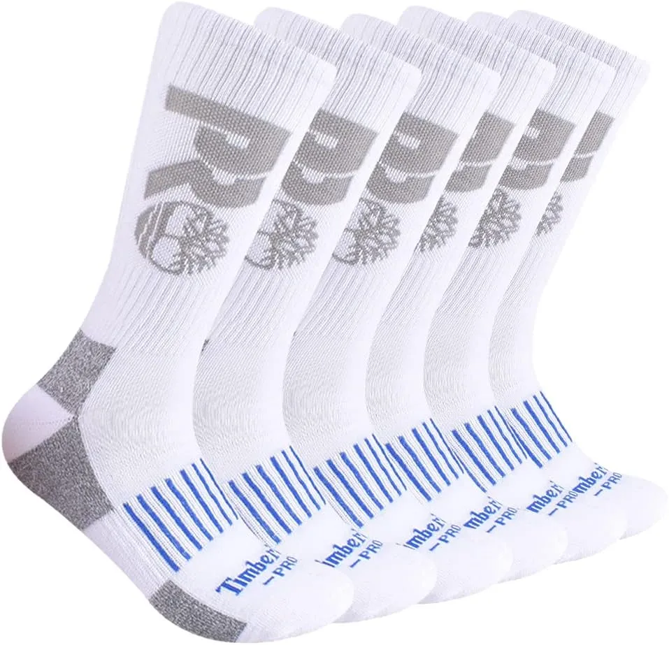 Timberland PRO Men's 6-Pack Crew Socks