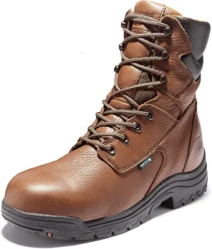 Timberland PRO Men's Titan 8 Inch Alloy Safety Toe Waterproof Industrial Work Boot, Brown, 9