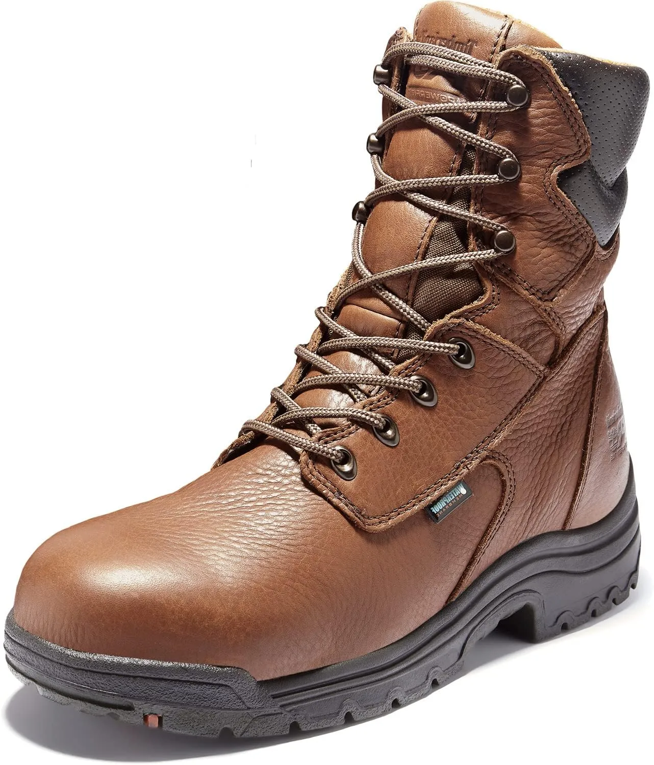 Timberland PRO Men's Titan 8 Inch Alloy Safety Toe Waterproof Industrial Work Boot, Brown, 9