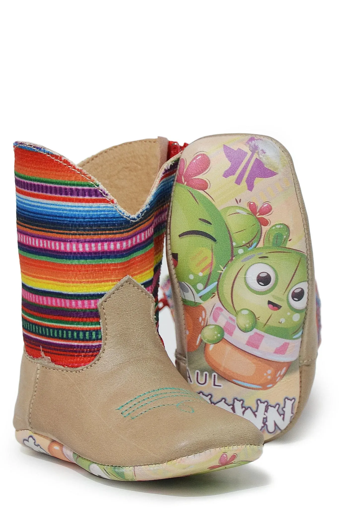 Tin Haul Infant Girls Brilliant With Homegrown Cactus Sole