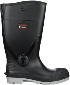 Tingley 43151 Pulsar PVC Plain Toe Knee Boot, Gray/Black