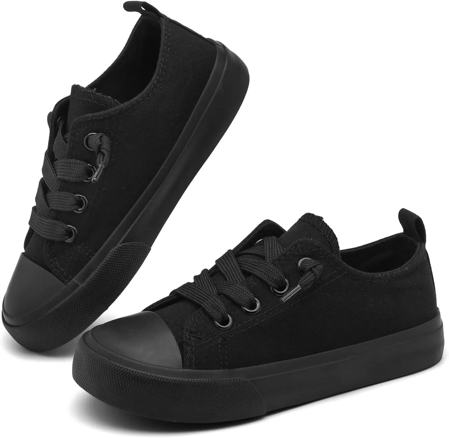 Toddler Little Kid Cushioned Canvas Shoes Slip On Sneakers Soft and Durable