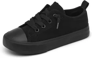 Toddler Little Kid Cushioned Canvas Shoes Slip On Sneakers Soft and Durable
