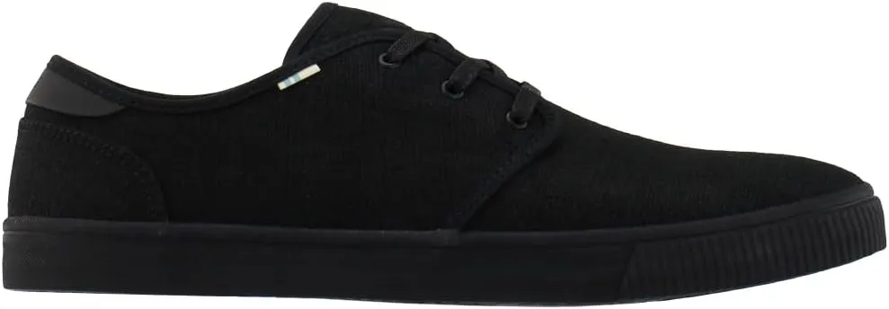 TOMS Mens Carlo Lace Up Sneakers Shoes Casual - Black