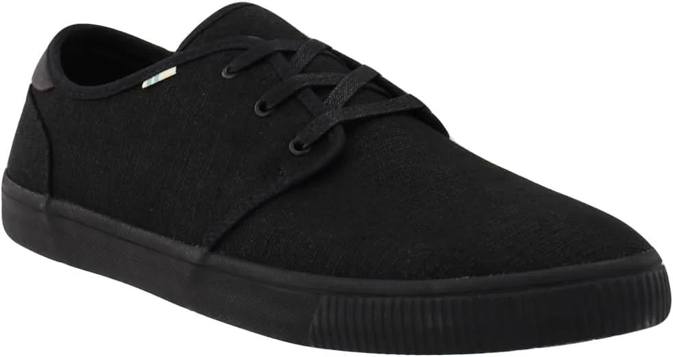 TOMS Mens Carlo Lace Up Sneakers Shoes Casual - Black