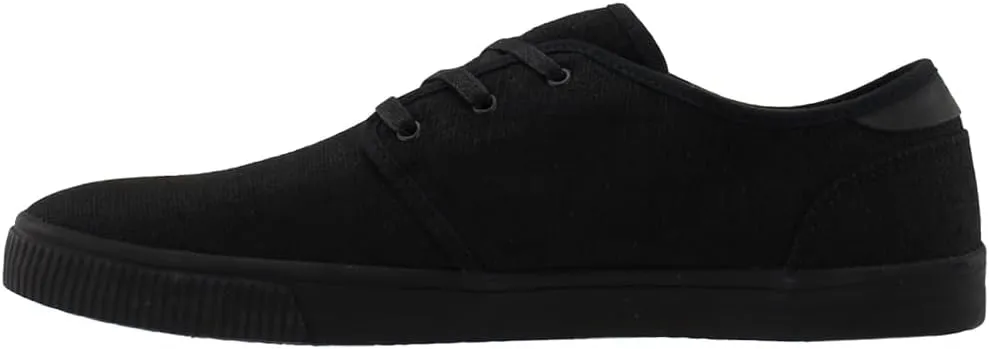 TOMS Mens Carlo Lace Up Sneakers Shoes Casual - Black