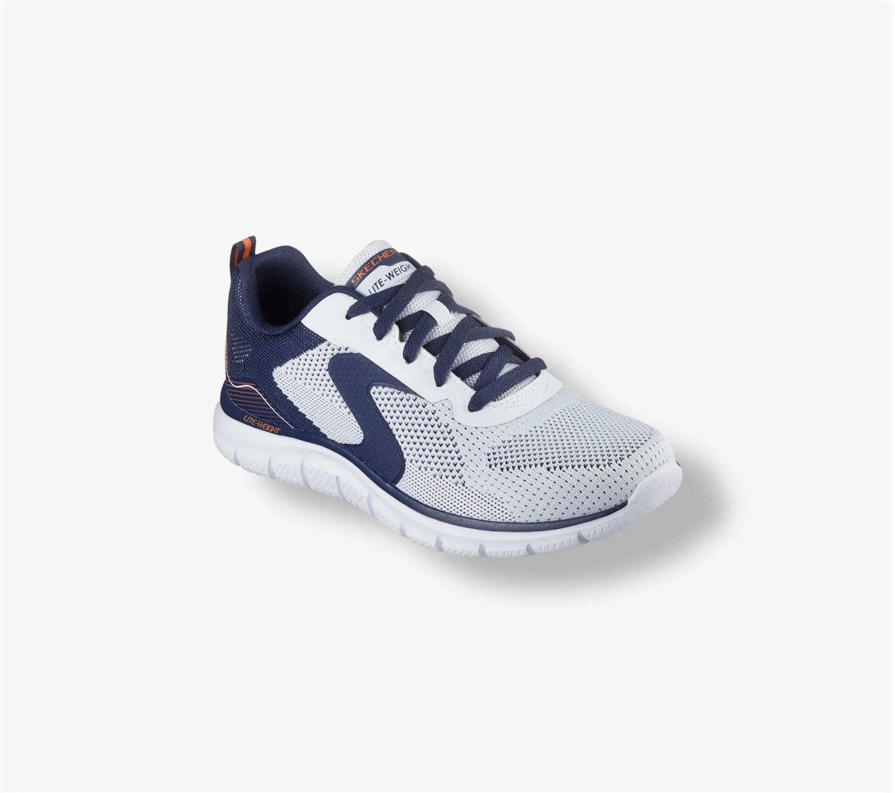 Track Trainer in White / Navy