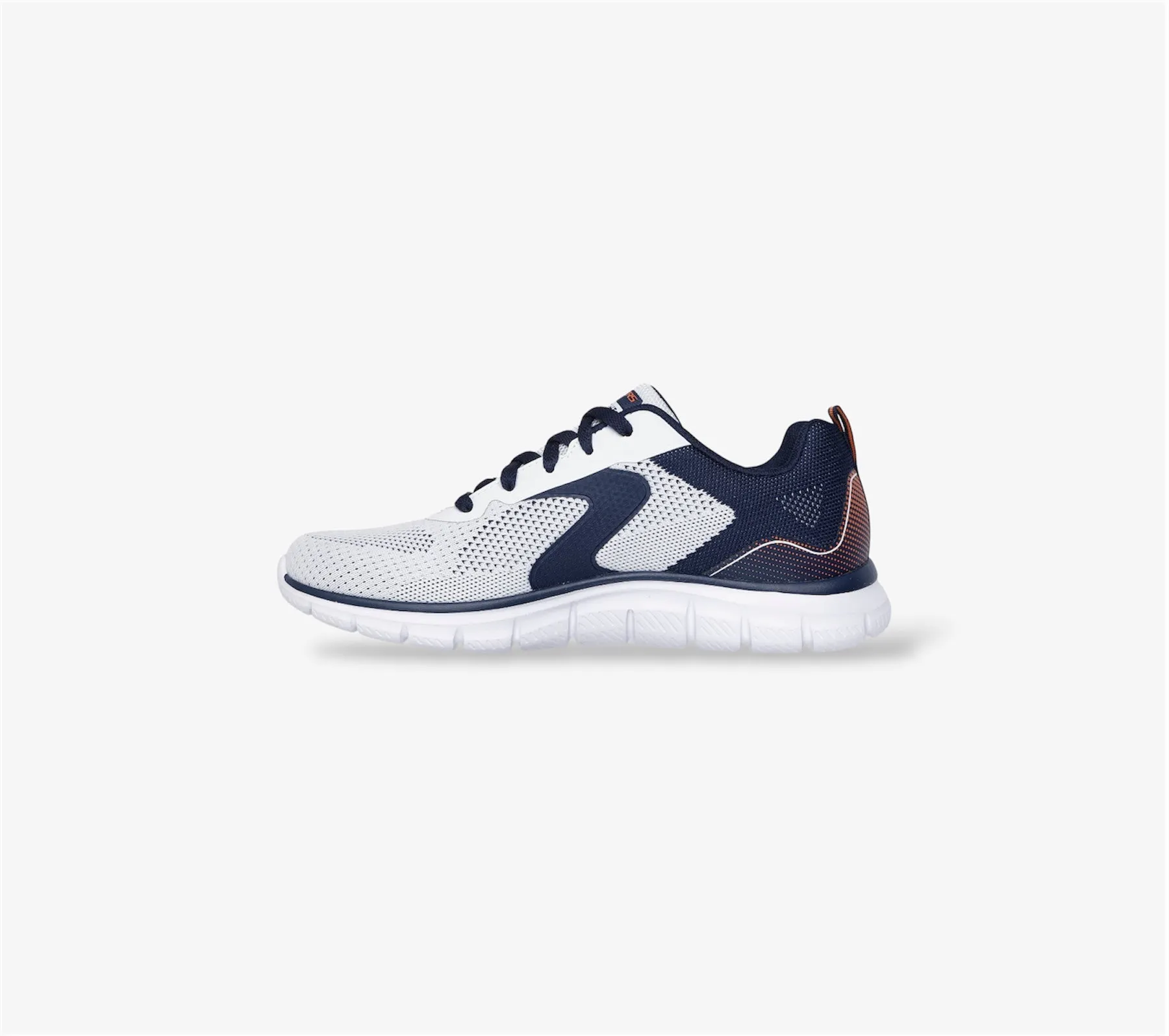 Track Trainer in White / Navy