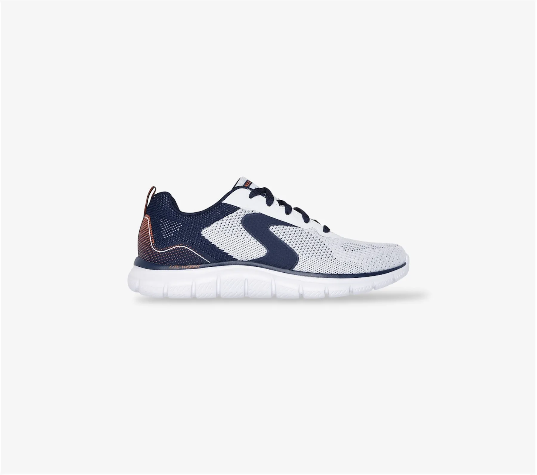 Track Trainer in White / Navy