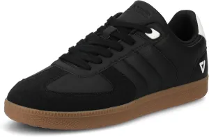 Vance Mens Pitch Court Sneaker Round Toe lace up Faux Suede Accents Vance Comfort System Insoles V-Flex Comfort Sole Black 10 Medium Mens US