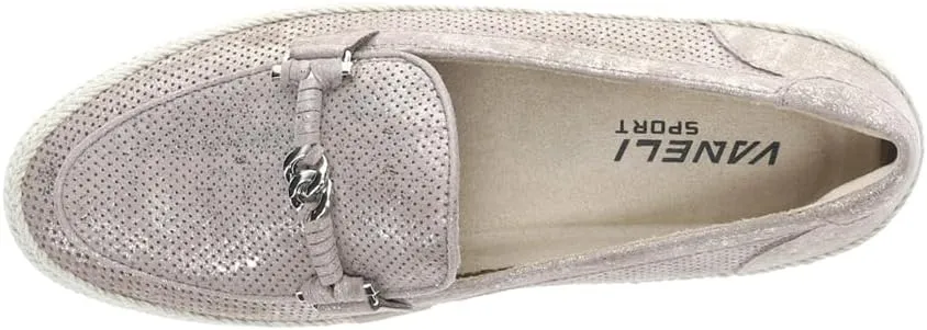 VANELi Women's Quarzi Athleisure Metallic Perforated Slip on Loaf Sneaker