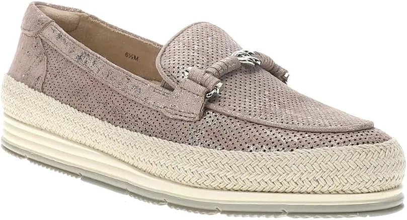 VANELi Women's Quarzi Athleisure Metallic Perforated Slip on Loaf Sneaker