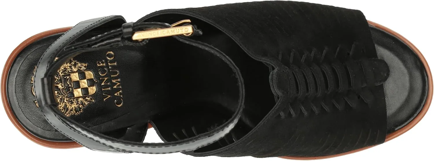 Vince Camuto Women's Frenela Stacked Heel Sandal Heeled